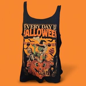 "Everyday Is Halloween" Black Cavity Colors Tank Top